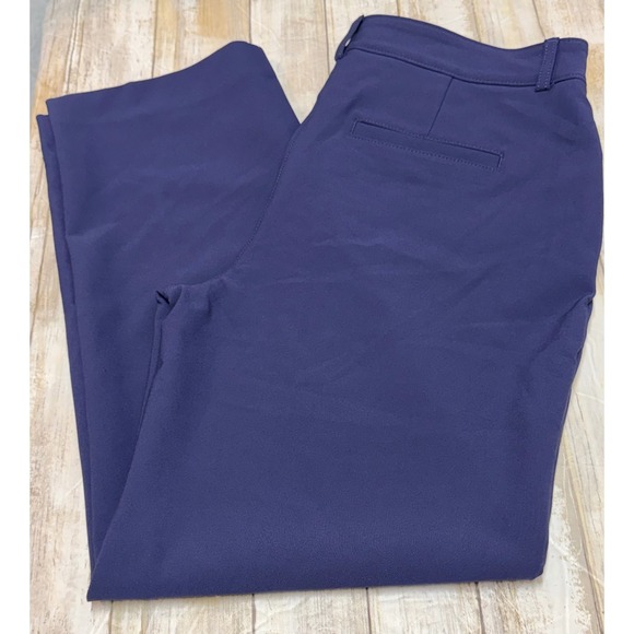 Chico's Pants - Chico's Fly Front Ankle Pant Passport Navy Blue Straight Leg Size 1(U.S. 8) NWT